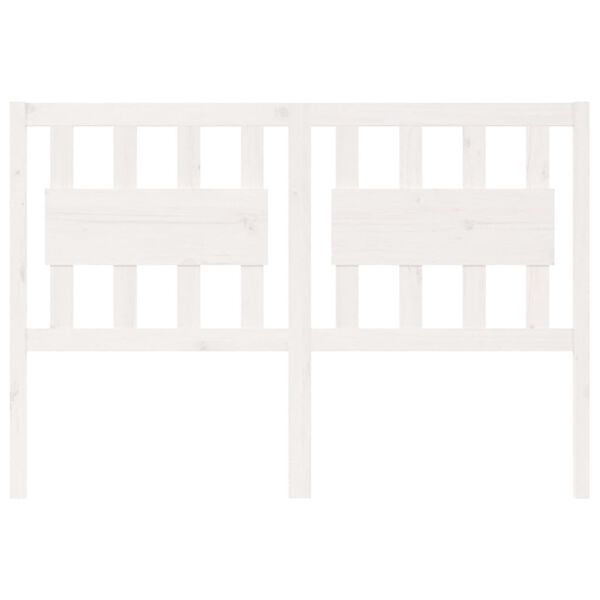 vidaXL voodipeats, valge, 125,5 x 4 x 100 cm, m&auml;nnipuit