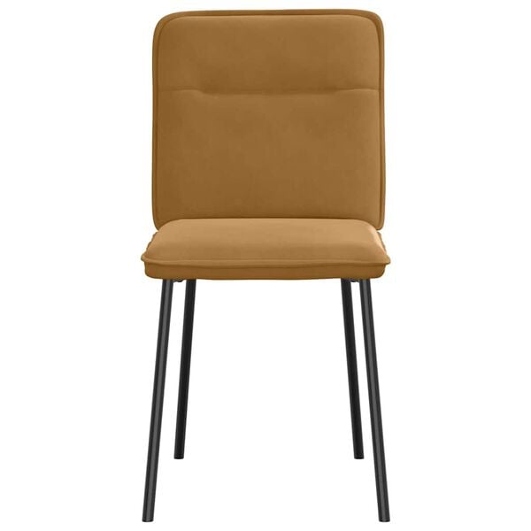 vidaXL söögitoolid 2 tk, pruun, samet