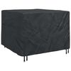 vidaXL M&ouml;&ouml;bli kate Must 125 x 125 x 74 cm 420D Oxfordikoeline kangas