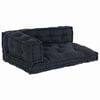 vidaXL Pallet diivanipatjade padi 3 tk kangas Antratsiit
