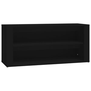 vidaXL kingariiul, must, 100 x 35 x 45 cm, tehispuit