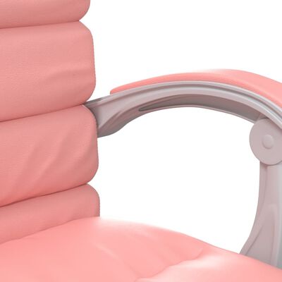 vidaXL massaaži kontoritool, roosa, kunstnahk