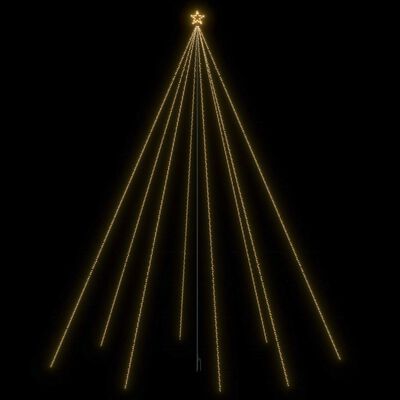 vidaXL LED-valguskettidega jõulupuu õue 1300 LEDi, 8 m