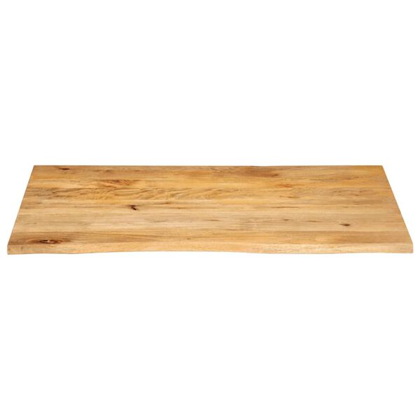 vidaXL lauaplaat, naturaalse servaga, 120 x 60 x 2,5 cm, mangopuit
