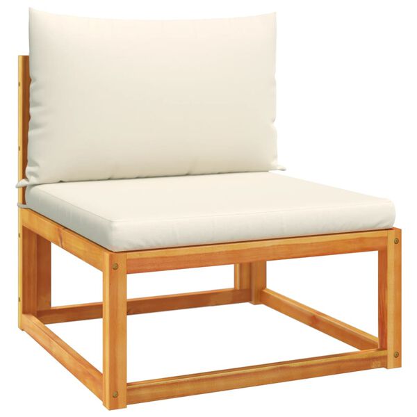 vidaXL 5-osaline aiadiivanikomplekt patjadega, puit, akaatsia ja köis