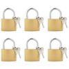 vidaXL U lukku koos v&otilde;tmetega 6 pcs Messing Raud