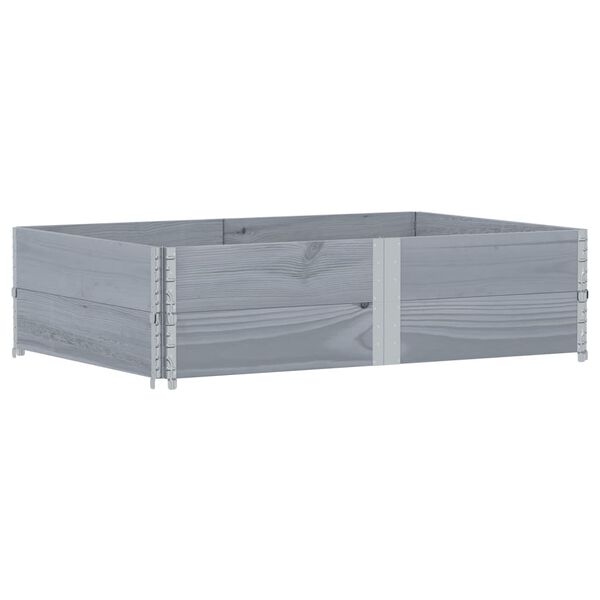 vidaXL kaubaaluste &auml;&auml;red 2 tk, hall, 150x100 cm, toekas m&auml;nnipuit