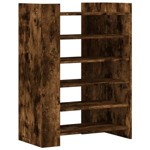 vidaXL jalatsikapp, suitsutatud tamm, 74,5 x 37,5 x 100 cm, tehispuit