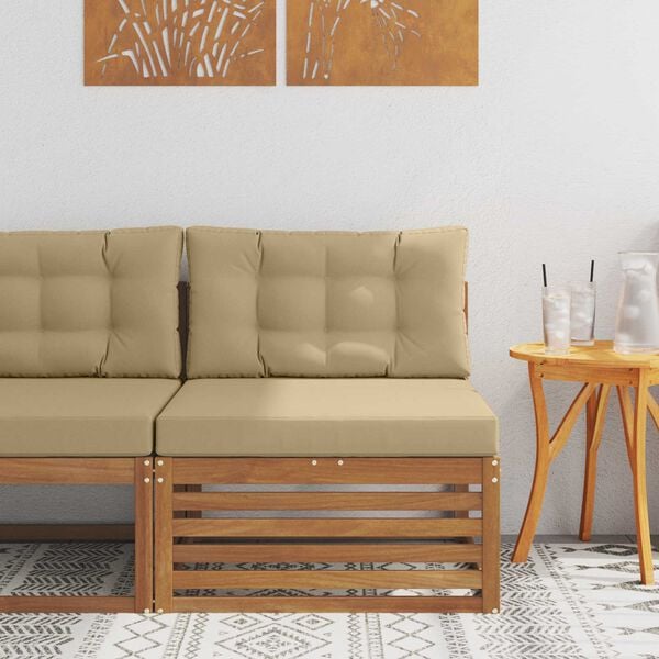 vidaXL V&auml;likeskkonna keskdiiivan Tugev akatsiapuu Neutraalne