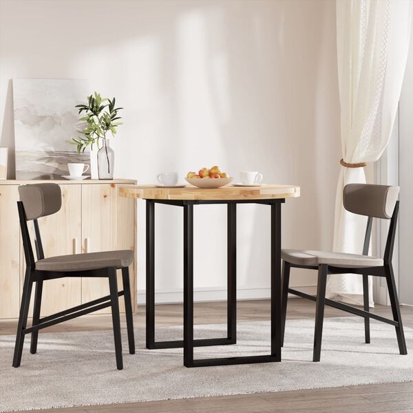 vidaXL &uuml;mmargune lauaplaat, &Oslash;80x4 cm, akaatsiapuit