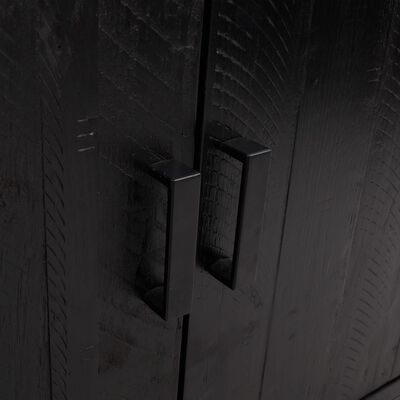 vidaXL puhvetkapp, must, 75 x 35 x 70 cm, männipuit