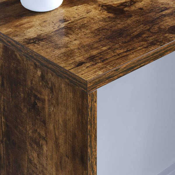 vidaXL Seinale kinnitatud laud Suitsetatud tamm 100 x 45 x 30 cm