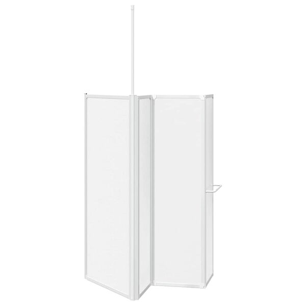 vidaXL Vannituba ekraan Matt 120 x 70 x 137 cm Alumiinium & PP paneel