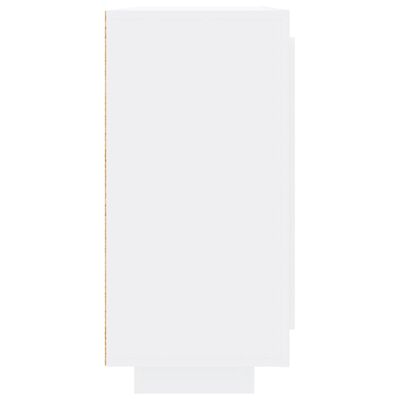 vidaXL puhvetkapp, kõrgläikega, valge, 92x35x75 cm tehispuit