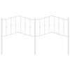 vidaXL metallist voodipeats, valge, 160 cm