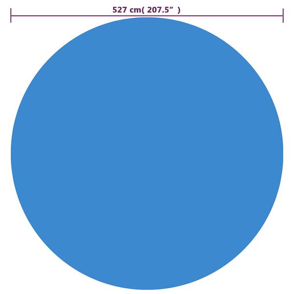 vidaXL basseinikate, sinine, 527 cm, PE