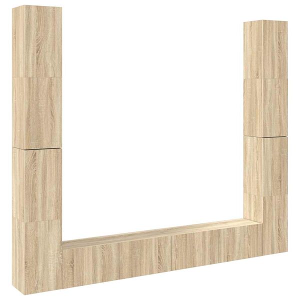 vidaXL 6-osaline telerikappide komplekt, Sonoma tamm, tehispuit