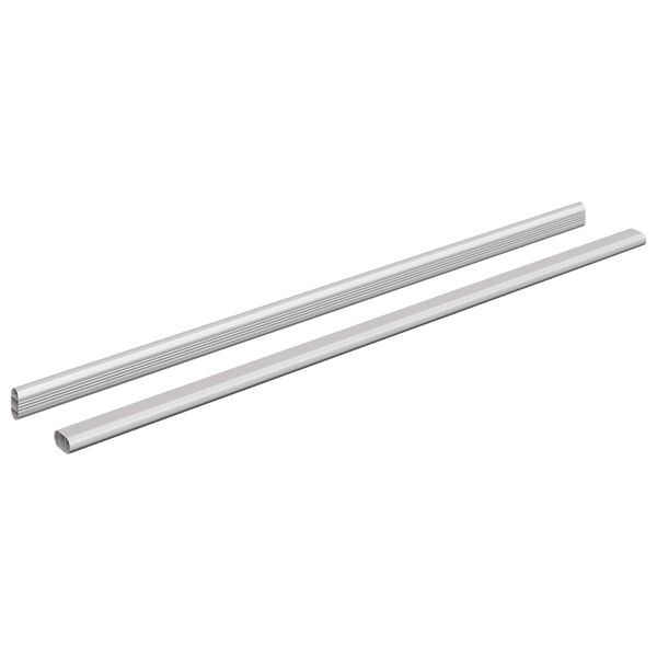 vidaXL Kapi vars 2 pcs H&otilde;bedane 764 x 15 x 29 mm Alumiiniumisulamist