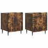 vidaXL &Ouml;&ouml;lambi kapp 2 tk Suitsutatud tamm 43 x 34,5 x 52 cm Tehispuit