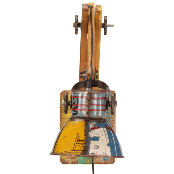 vidaXL &uuml;mmargune seinalamp, t&ouml;&ouml;stuslik stiil, mitmev&auml;rviline, E27