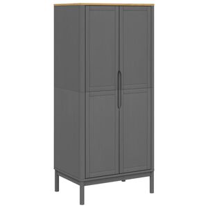 vidaXL riidekapp "FLORO", hall, 77 x 53 x 171 cm, m&auml;nnipuit