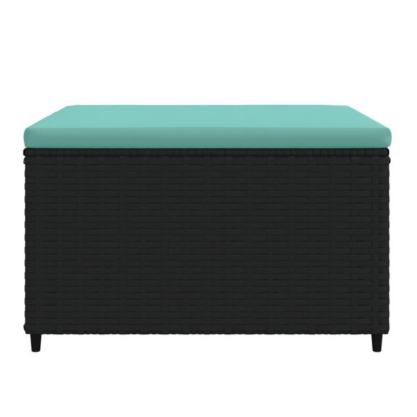 vidaXL aia jalapingid istmepatjadega 2 tk, must, pol&uuml;rotang