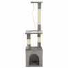 vidaXL sisalk&ouml;itega kraapimispuuga kassimaja 109 cm hall