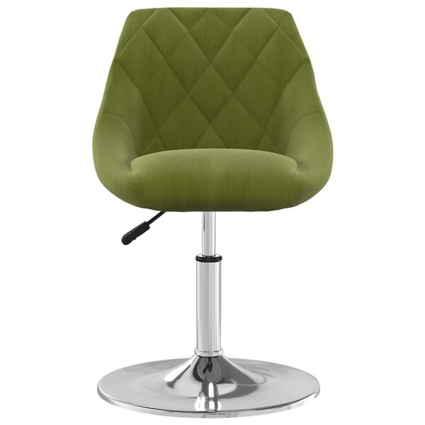 vidaXL p&ouml;&ouml;ratavad s&ouml;&ouml;gitoolid 2 tk, heleroheline, samet