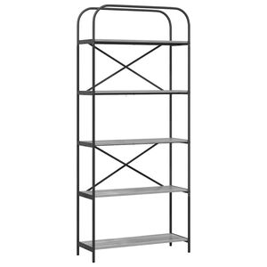 vidaXL Raamatukapp Hall Sonoma 80 x 30 x 183 cm Tehispuit