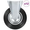 vidaXL fikseeritud rattad, 12 tk, 200 mm