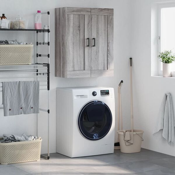 vidaXL seinakapp, hall Sonoma tamm, 69,5 x 34 x 90 cm, tehispuit