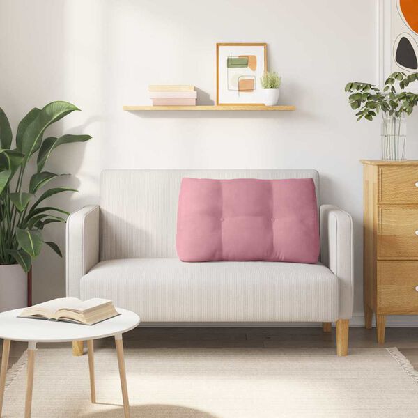 vidaXL Seljatugi padi Roosa 80 x 24 x 50 cm Samet