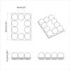 vidaXL Peegelvalgustid 12 pcs Valge 4.5 x 4.5 x 4.8 cm Plastmass