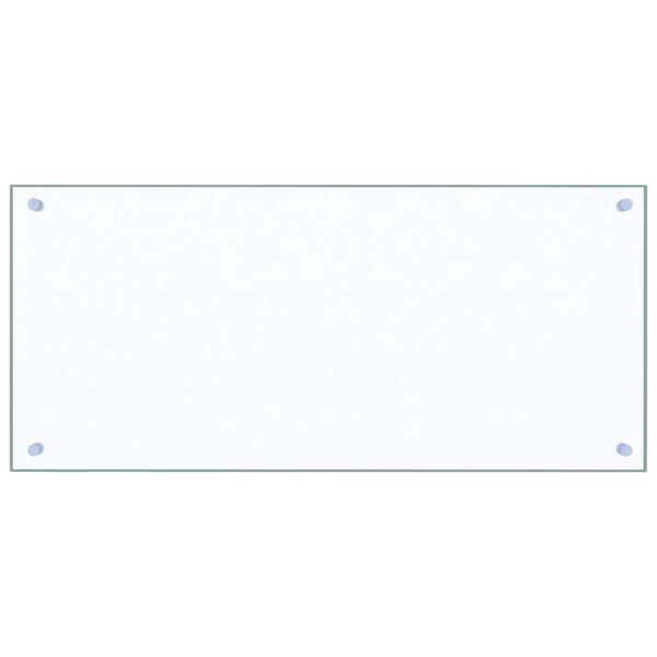 vidaXL köögi pritsmekaitse, läbipaistev, 90 x 40 cm, karastatud klaas