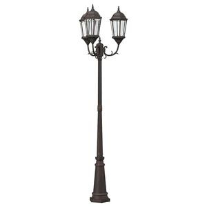 vidaXL Aia Valgus Pronksjas 61 x 53 x 235 cm Alumiinium ja klaas