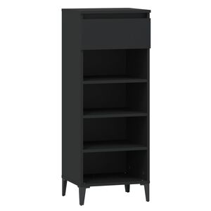 vidaXL kingariiul, must, 40 x 36 x 105 cm, tehispuit