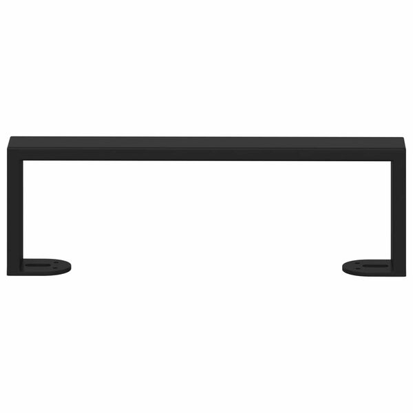 vidaXL M&ouml;&ouml;blijalad 2 pcs Must 311 x 40,5 x 100 mm Raud