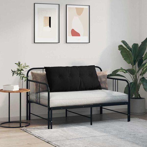 vidaXL Seljatugi padi Must 100 x 50 cm Mikrofiber kangas