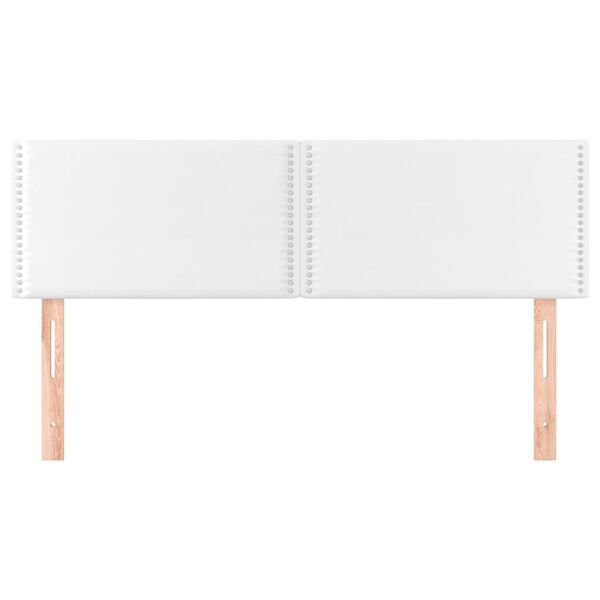 vidaXL voodipeatsid 2 tk, valge, 72x5x78/88 cm, kangas