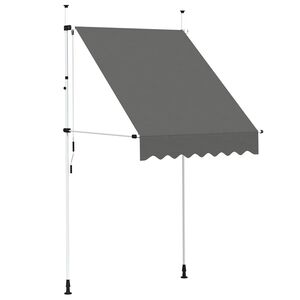 vidaXL k&auml;sitsi kokkupandav varikatus, 150 cm, antratsiit