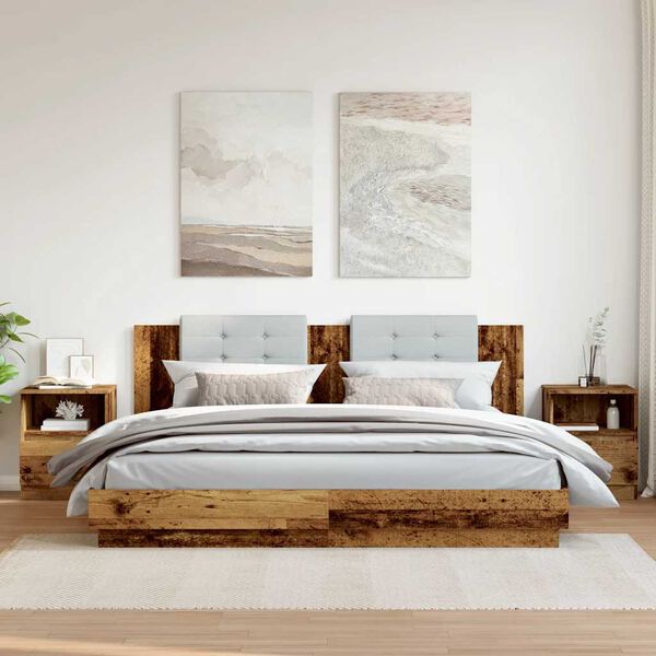 vidaXL &ouml;&ouml;kapid 2 tk, vana puit, 40 x 40 x 50 cm, tehispuit