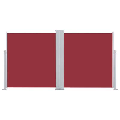 vidaXL lahtitõmmatav külgsein, punane, 140 x 600 cm