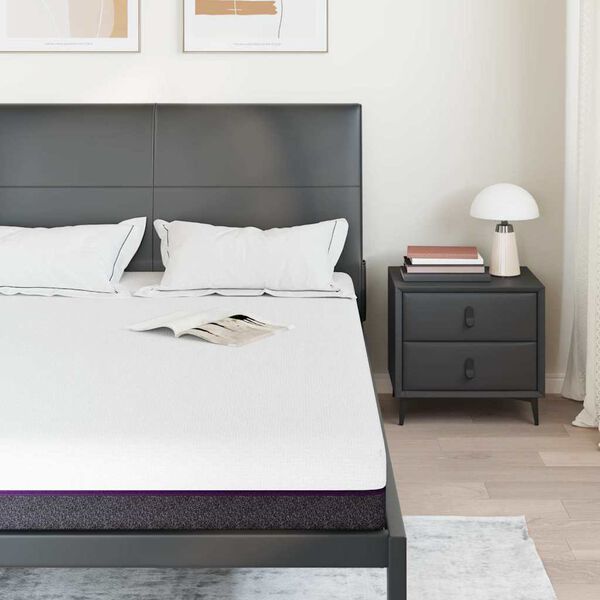 vidaXL Madrats Valge ja hall 140 x 200 cm Žakaarkangas