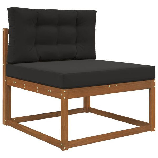 vidaXL V&auml;lim&ouml;&ouml;blitugi patja 2 pcs Must Pol&uuml;ester