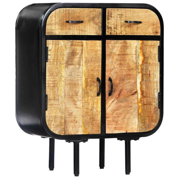 vidaXL puhvetkapp, 60 x 30 x 75 cm, toekas mangopuit ja raud