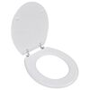 vidaXL WC prill-laud MDF, lihtne disain, valge