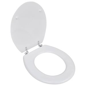 vidaXL WC prill-laud MDF, lihtne disain, valge