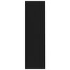 vidaXL raamaturiiul must 97,5 x 29,5 x 100 cm, tehispuit