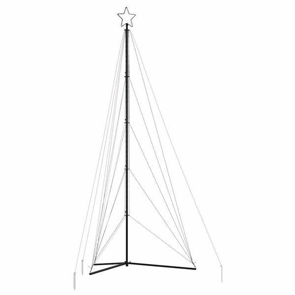 vidaXL LED jõulupuu, 615 LEDi, külm valge, 404,5 cm