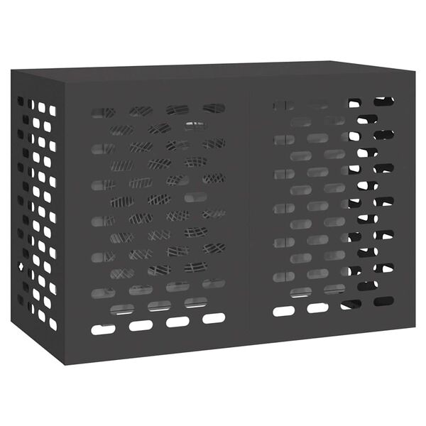 vidaXL Kliimaseadmest kaitsev kate Must 100 x 50 x 70 cm Teras